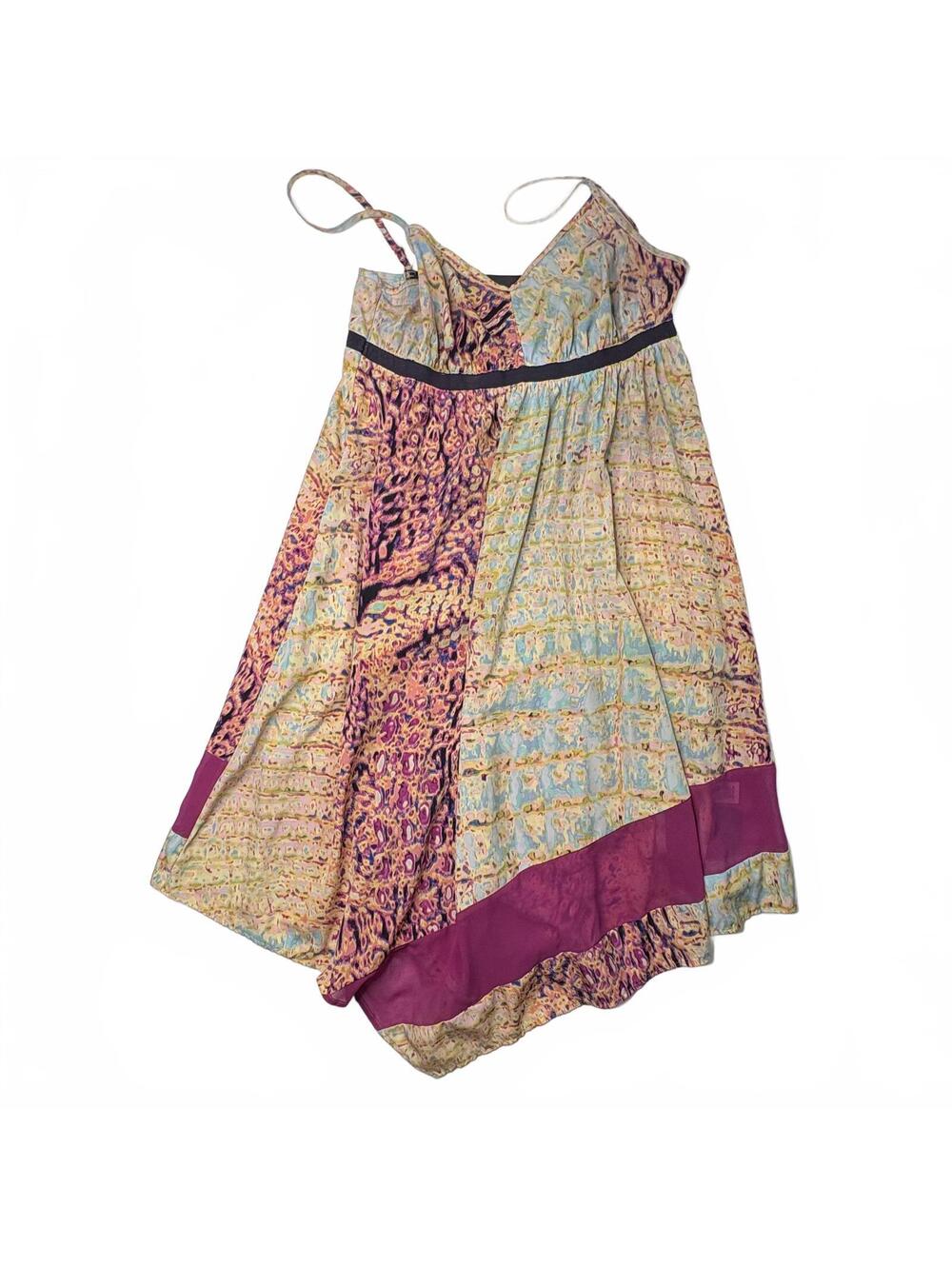 Simply Vera Vera Wang Paisley Patchwork Cami Dress Medium M